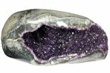 Dark Purple Amethyst Geode - Artigas, Uruguay #152430-1